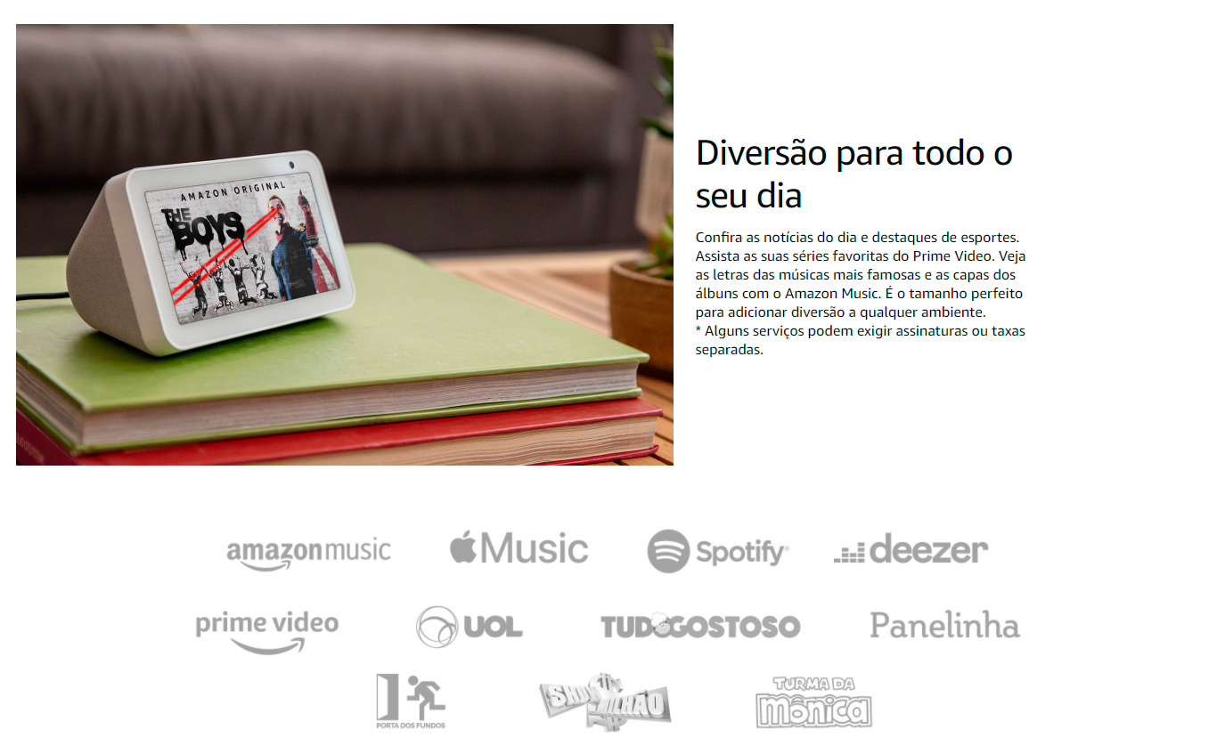 Amazon Smart Home Echo Show 5 Alexa, Tela 5.5